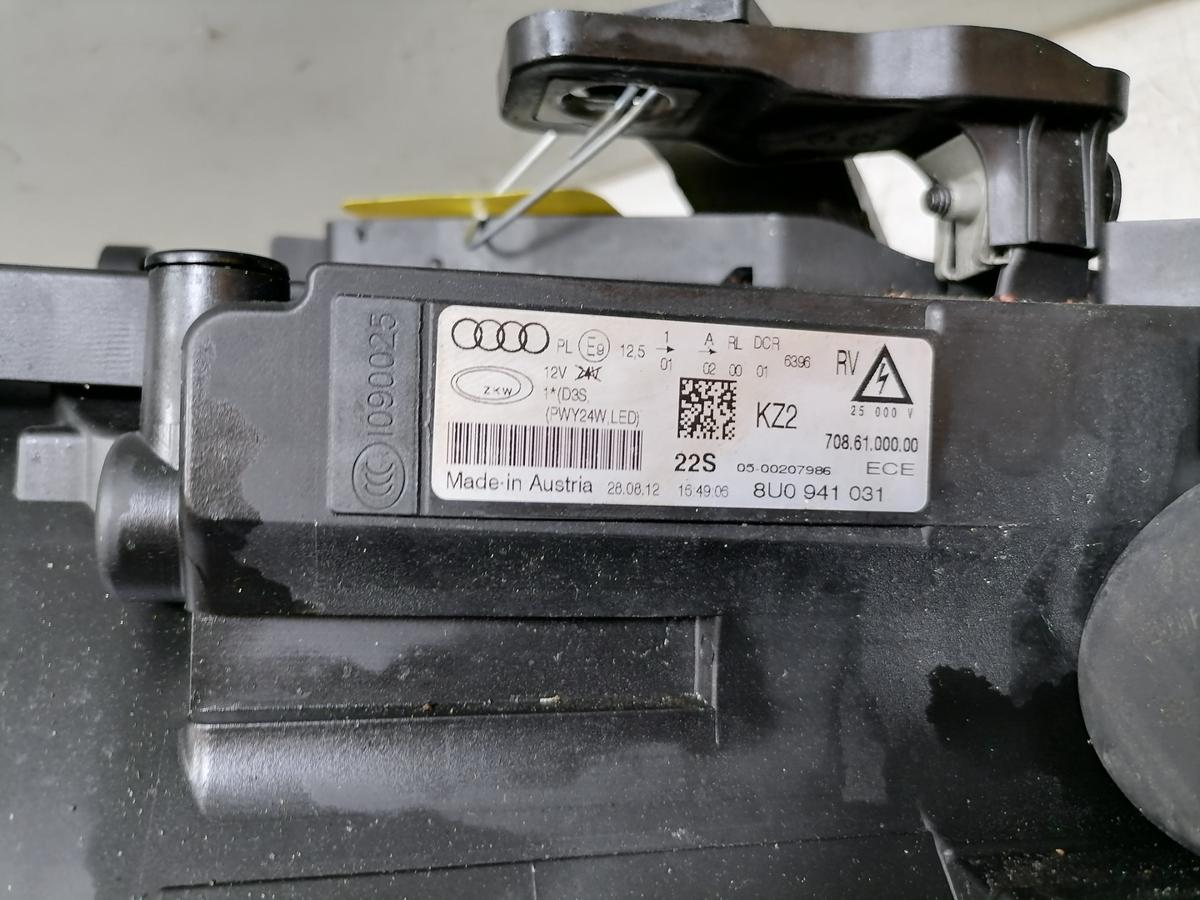 Audi Q3 8U original Xenonscheinwerfer links mit Kurvenlicht ein Halter abgebrochen Bj.2012